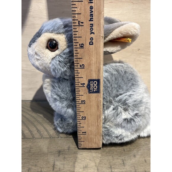 STEIFF Rabbit bunny ear tag plush stuffed animal stuffy vtg dossy plushie toy - Picture 6 of 6